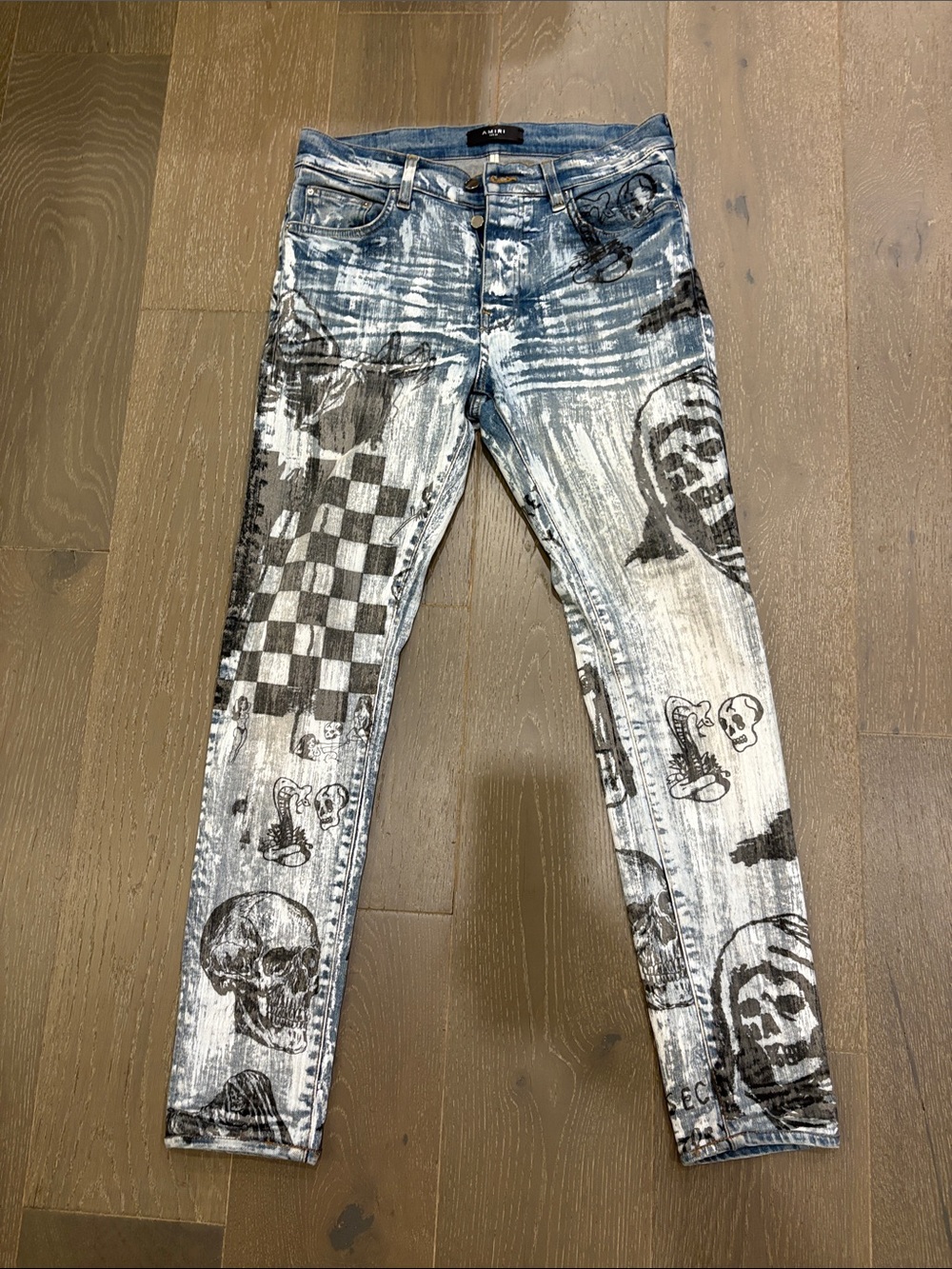 AMIRI x Wes Lang "Painted Skull & Grim Reaper"